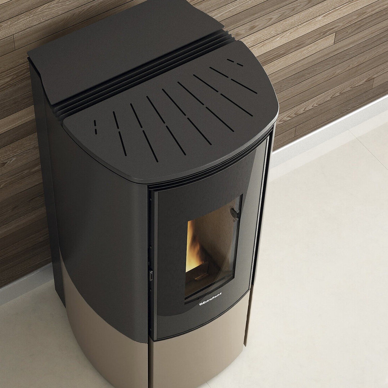 Extraflame Katia 11 Pelletofen Evolution Line taubengrau 2026 – Bild 3