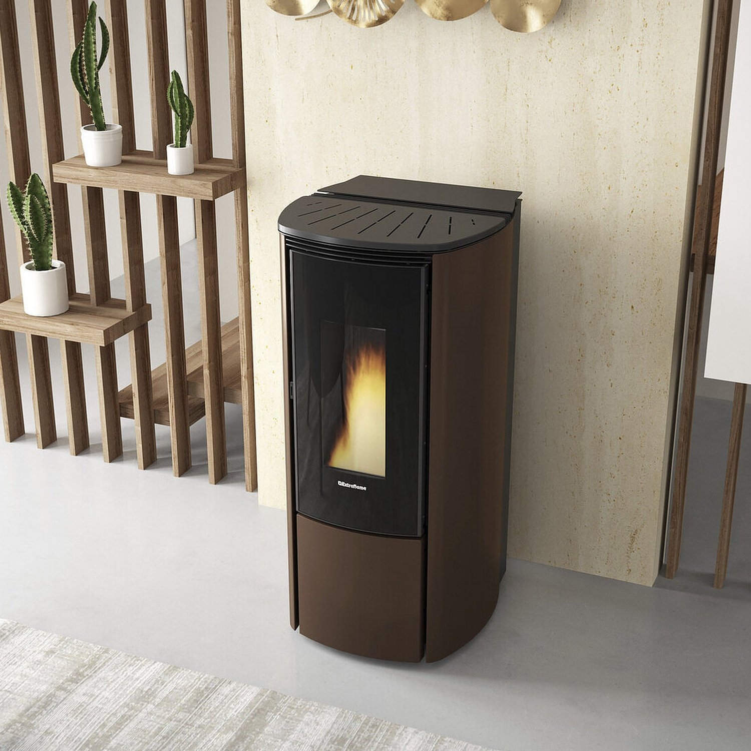 Extraflame KATIA 9 5.0 EVO - Bronze Pelletofen EVOLUTION LINE – Bild 4