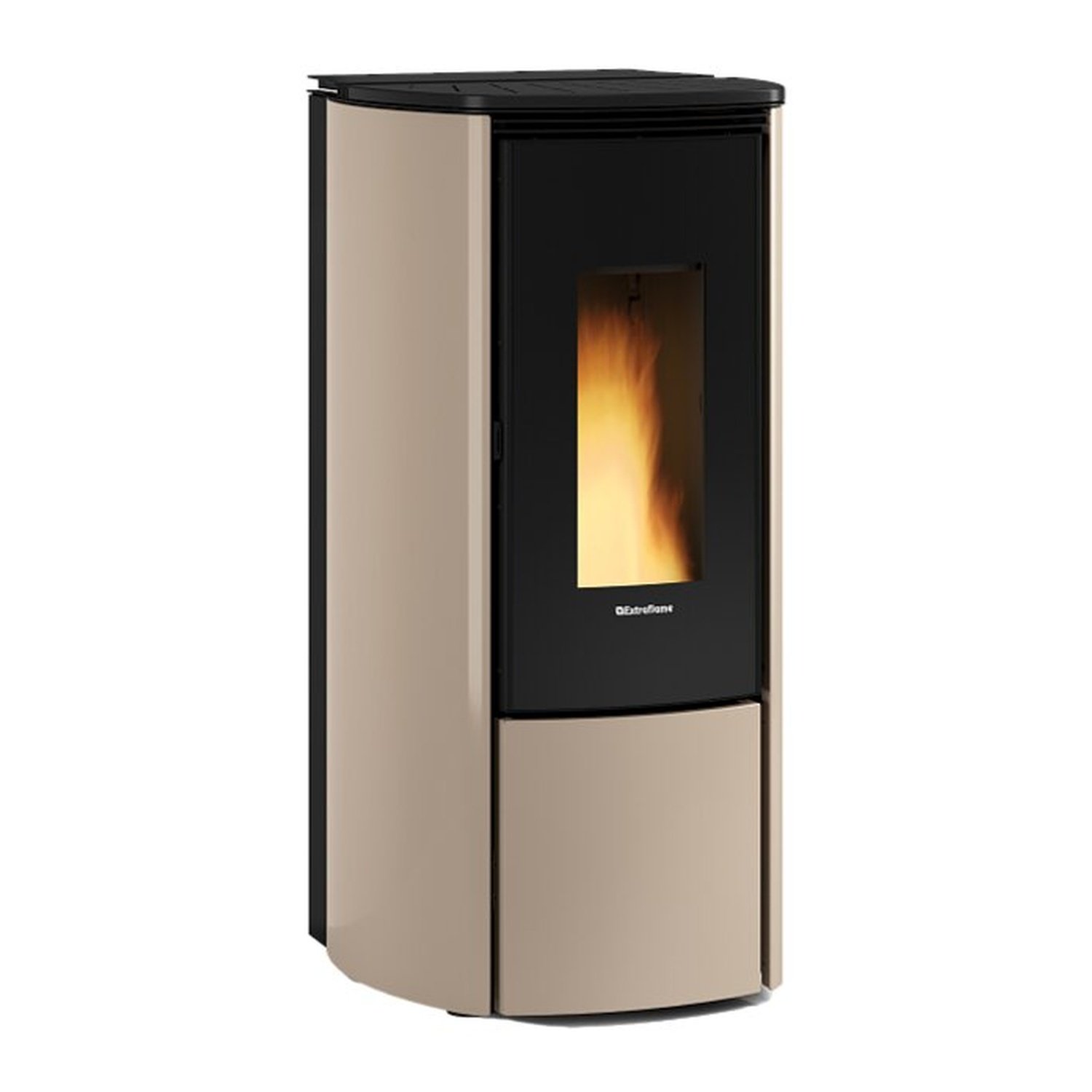Extraflame KATIA 9 5.0 EVO - Taupe Matt Pelletofen EVOLUTION LINE – Bild 2
