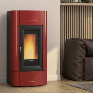 Extraflame ISIDORA IDRO H23 5.0 EVO - Bordeauxrot wassergeführter Pelletofen EVOLUTION LINE