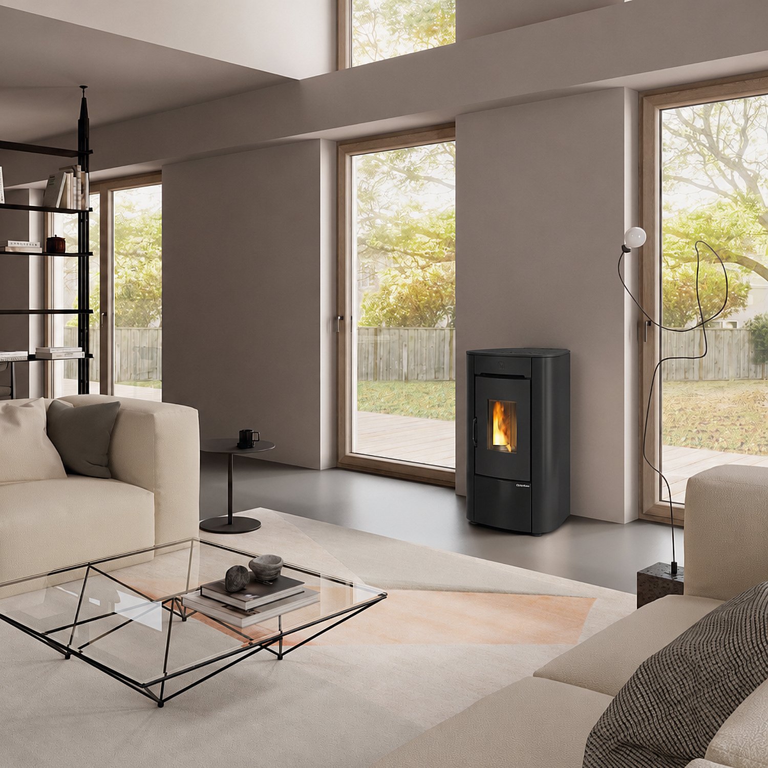 Extraflame Angelica Junior Pelletofen schwarz Prestige Line – Bild 3