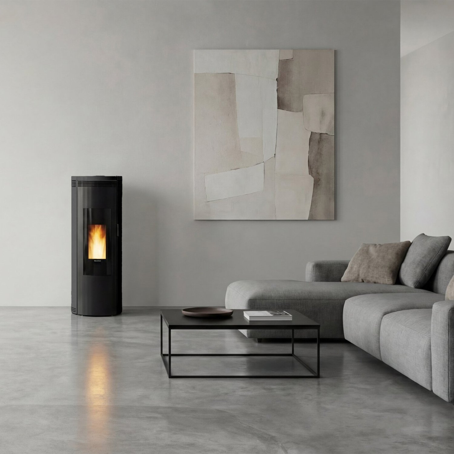Extraflame Amika AD Pelletofen Traditional Line schwarz – Bild 3