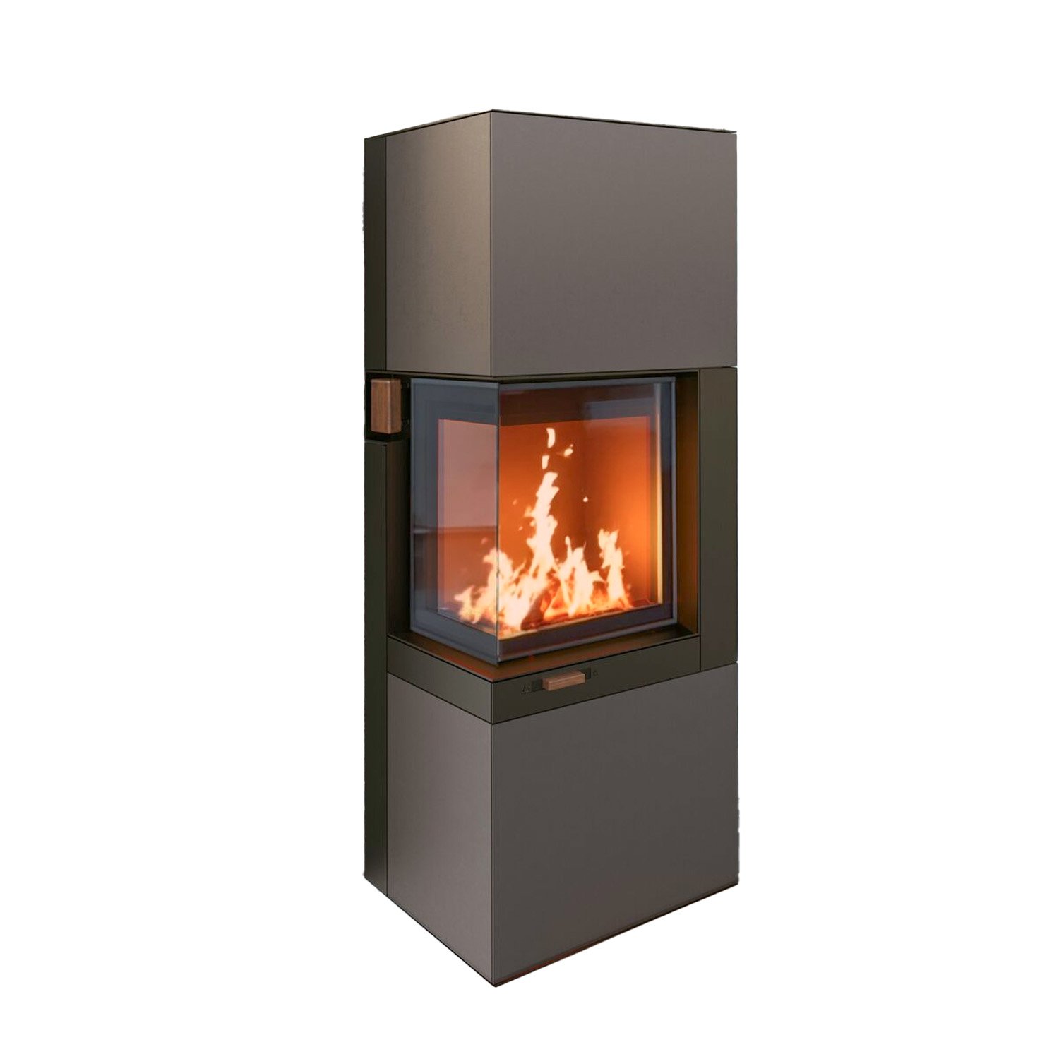 Austroflamm Kamiba 59 K2 links Kaminbausatz Stahl Titan – Bild 2
