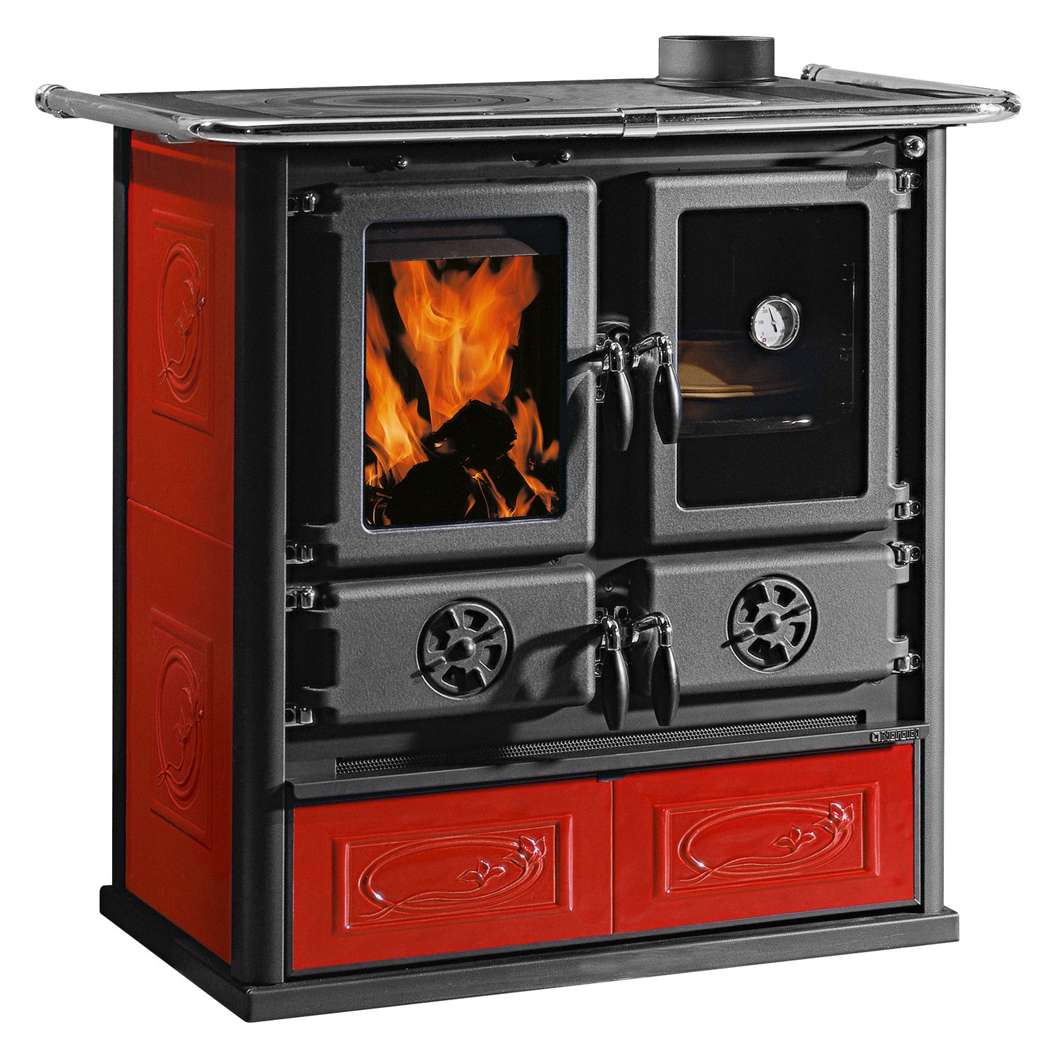 La Nordica Rosetta 16 Küchenofen Liberty Bordeaux – Bild 2