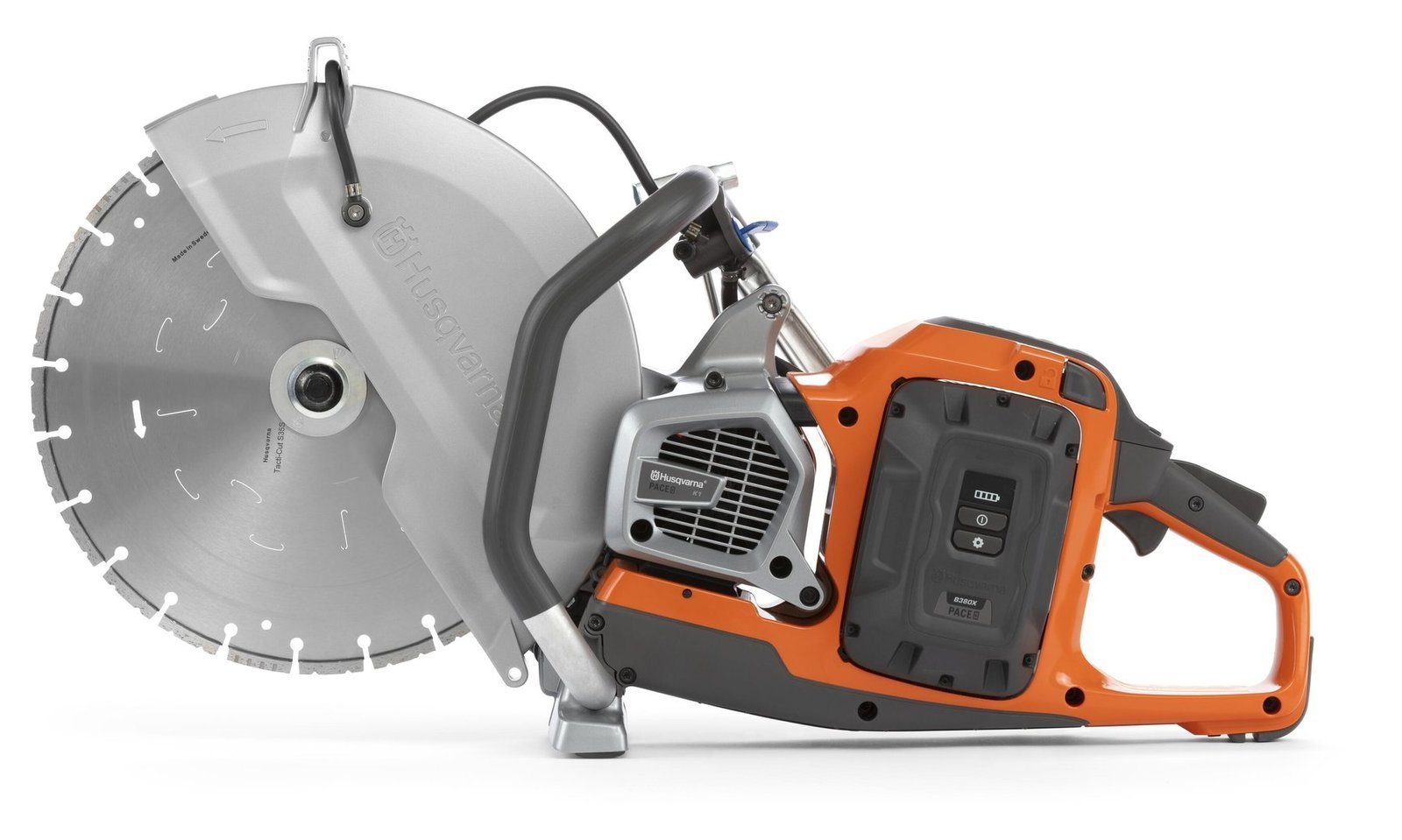 HUSQVARNA K1 PACE Akku Trennschleifer Ø 350 mm SET MIT 2 AKKUS, LADEGERÄT, TRENNSCHEIBE & KISTE – Bild 3