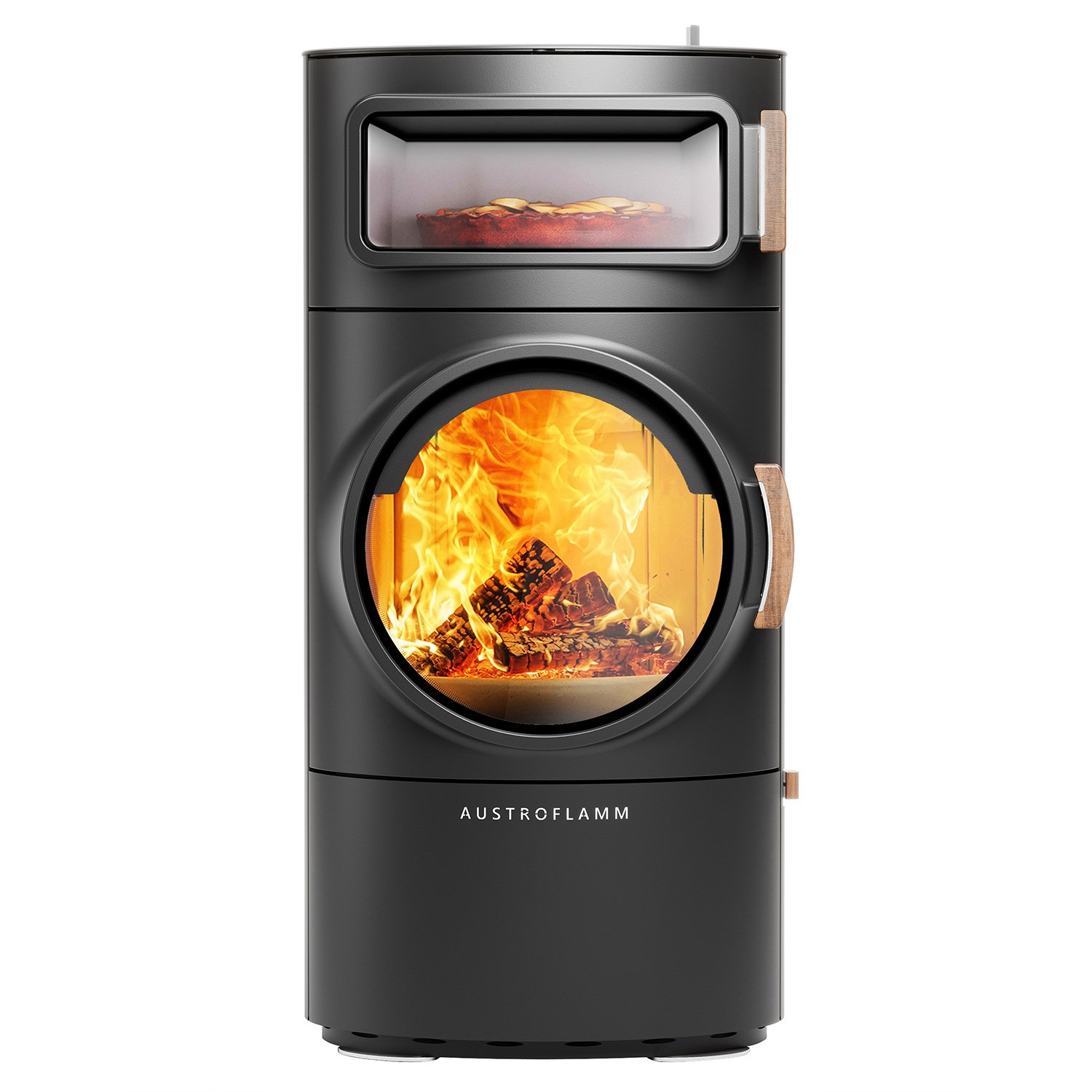 Austroflamm Clou Xtra Back Kaminofen Stahl Gussgrau – Bild 3