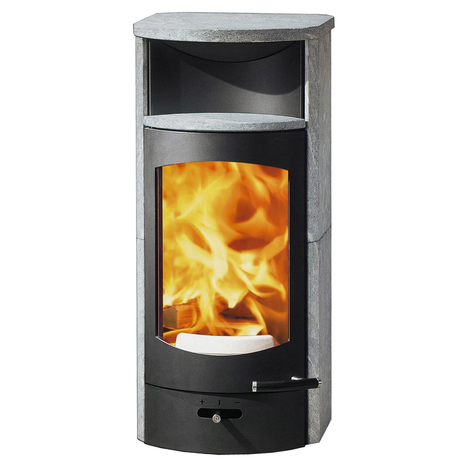 Austroflamm Flok 2.0 Kaminofen Speckstein, RR hinten – Bild 2