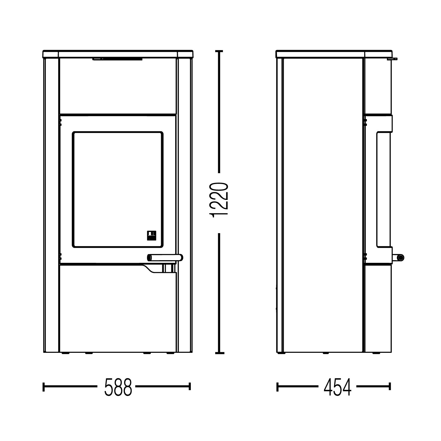 Austroflamm Uno Xtra Keramik Hanf – Bild 3