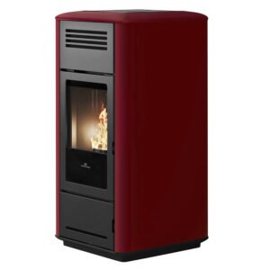 Edilkamin Milla H 15 Evo wassergeführter Pelletofen Stahl bordeaux