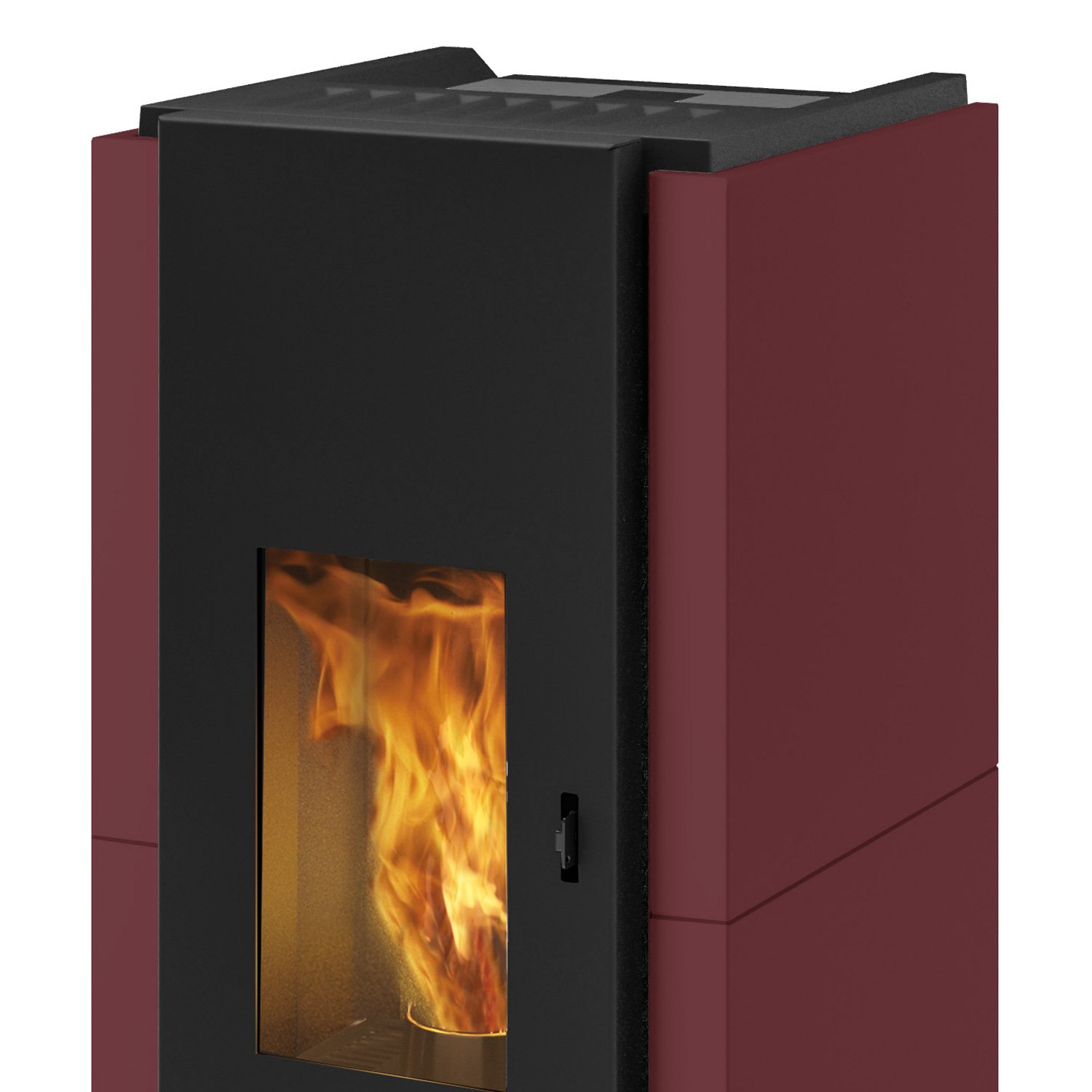 EK63 Zone 80 Evo Pelletofen Stahl bordeaux – Bild 3