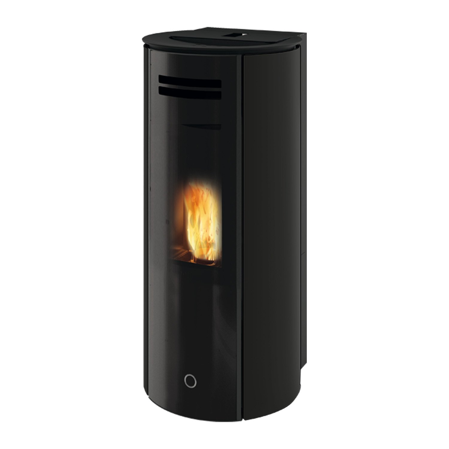 EK63 Spy 110+ Evo Pelletofen Stahl schwarz RR hinten – Bild 2