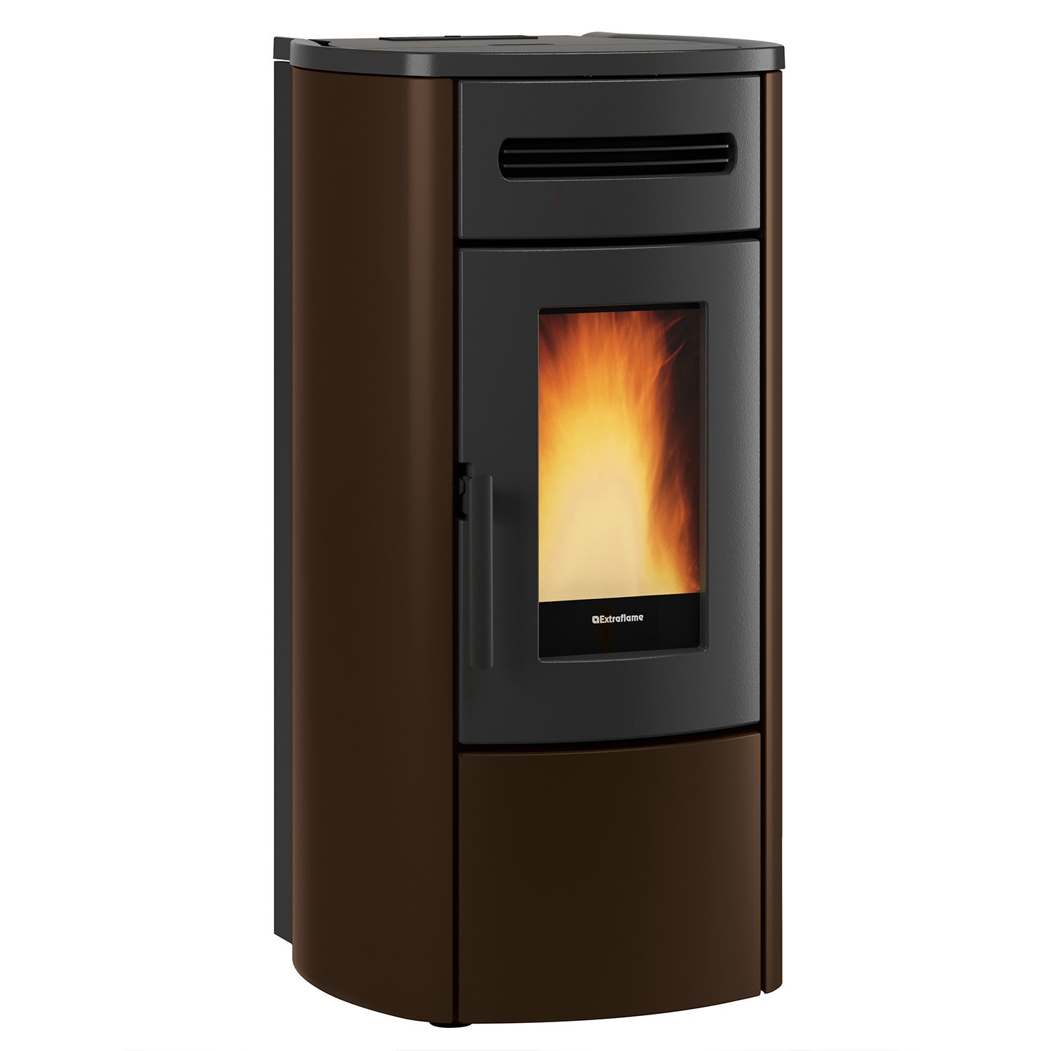 Extraflame Evolution Line Guenda Idro Wasserführender Pelletofen Stahl Bronze – Bild 2
