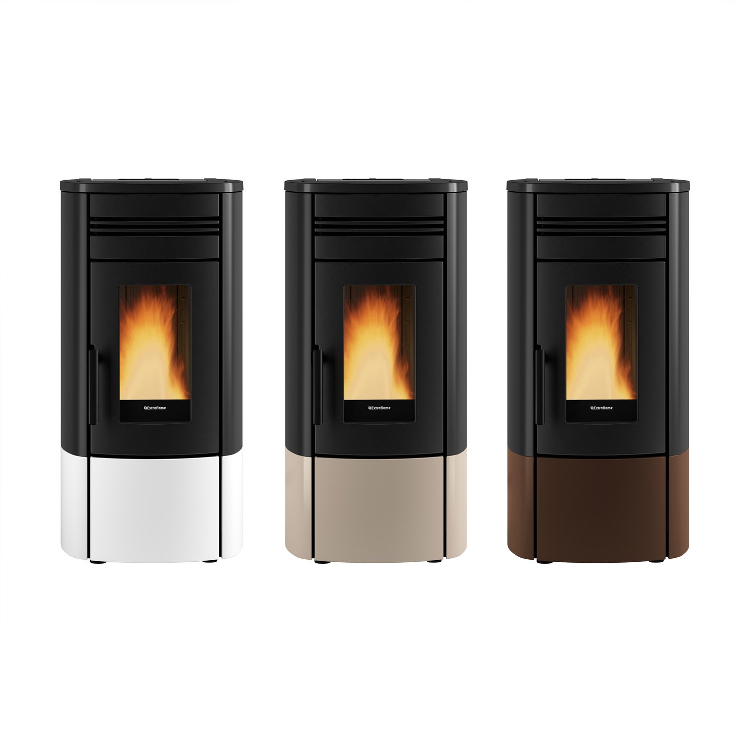 Extraflame Evolution Line Noris Pelletofen Stahl Bronze – Bild 12