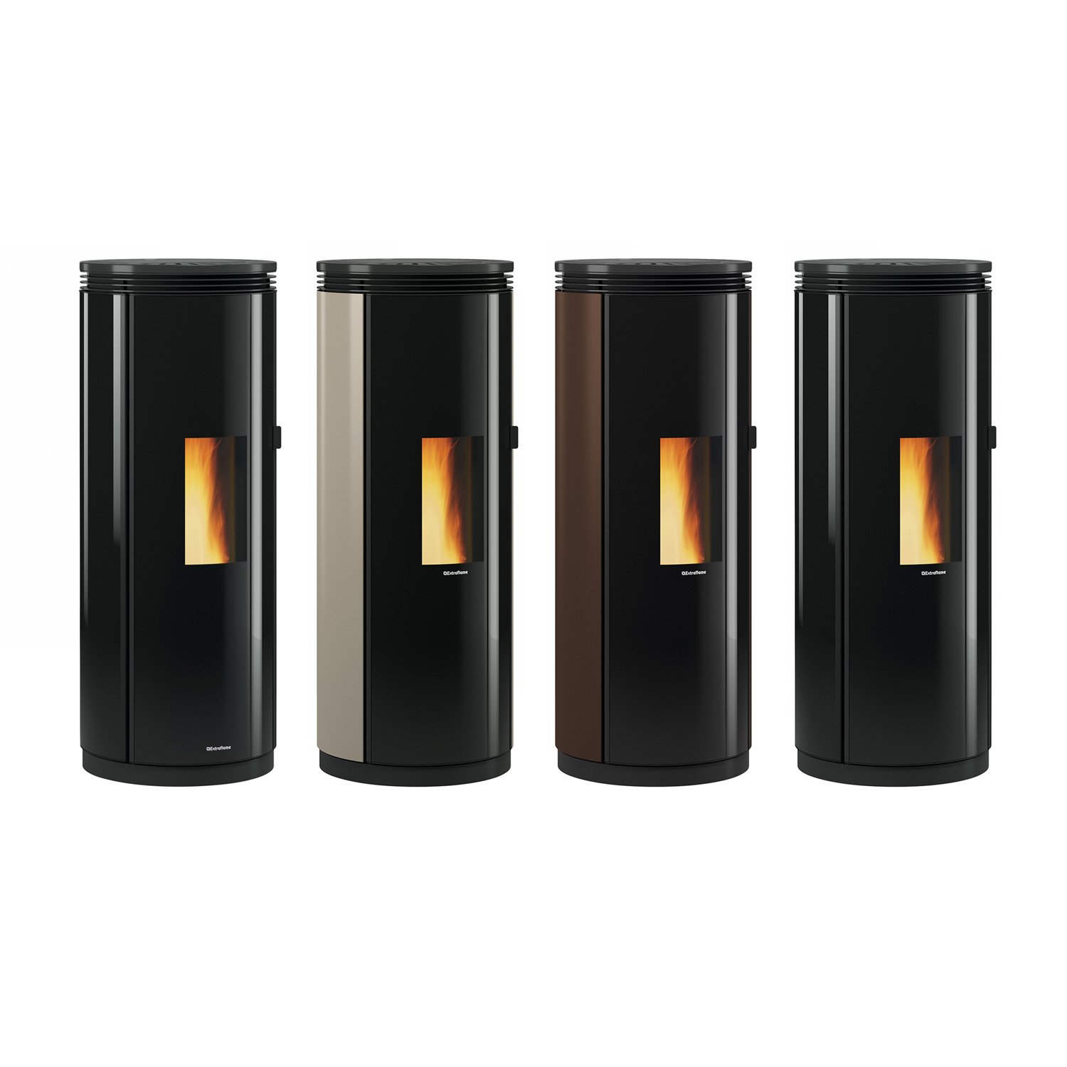 Extraflame Evolution Line Pamela Pelletofen Stahl Bronze – Bild 6