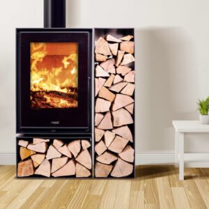 Kunst Stoves Ficus Kaminofen mit doppeltem Holzfach