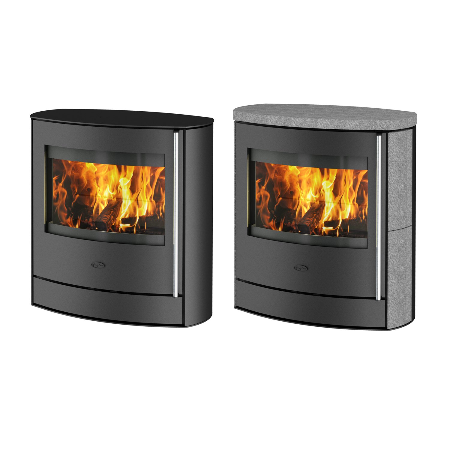 Fireplace Adamis Kaminofen Stahl Schwarz – Bild 3