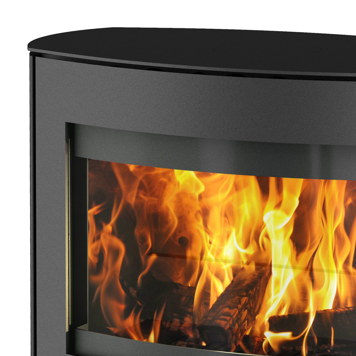 Fireplace Adamis Kaminofen Stahl Schwarz – Bild 4