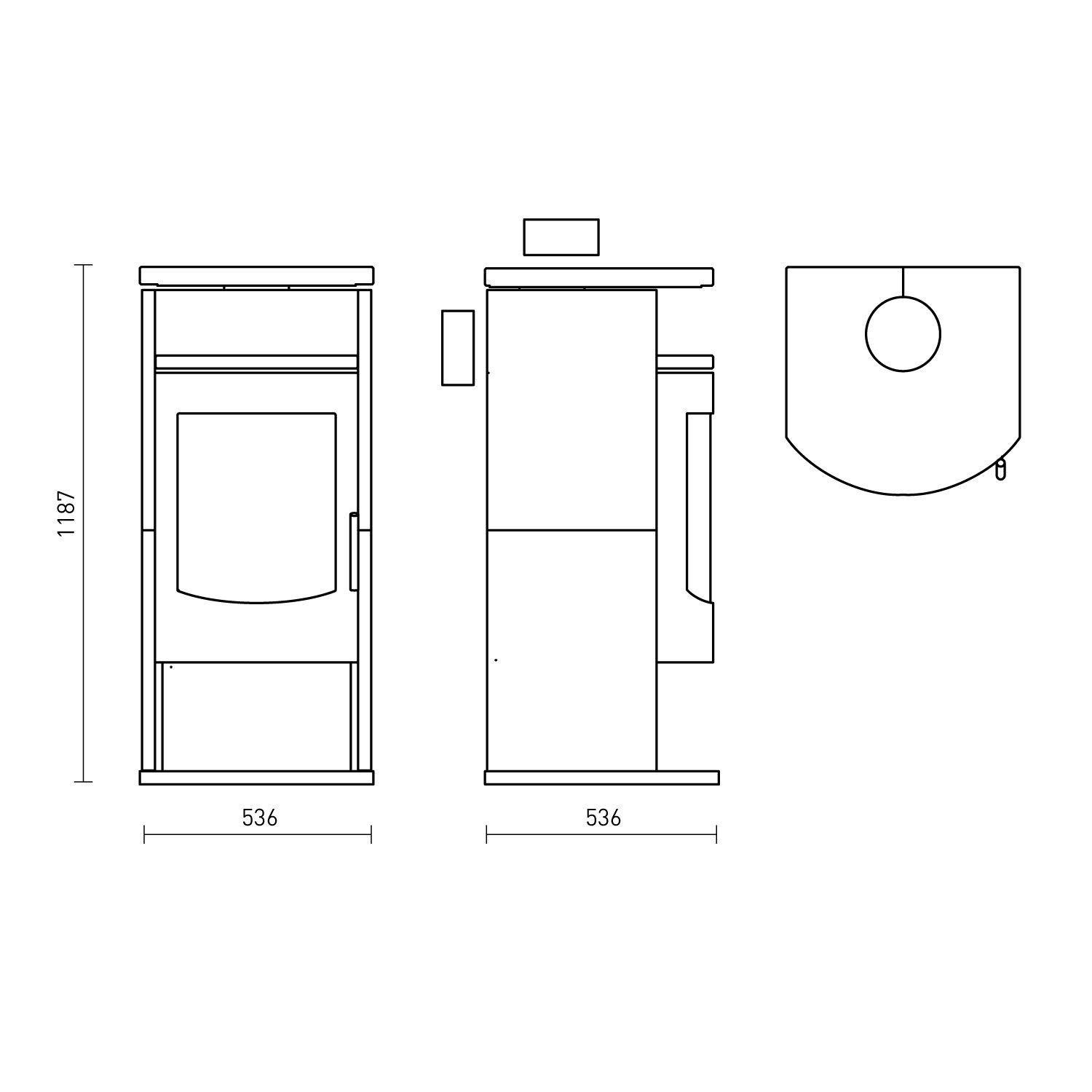 Fireplace Barcelona Kaminofen Stahl Schwarz | Speckstein – Bild 5