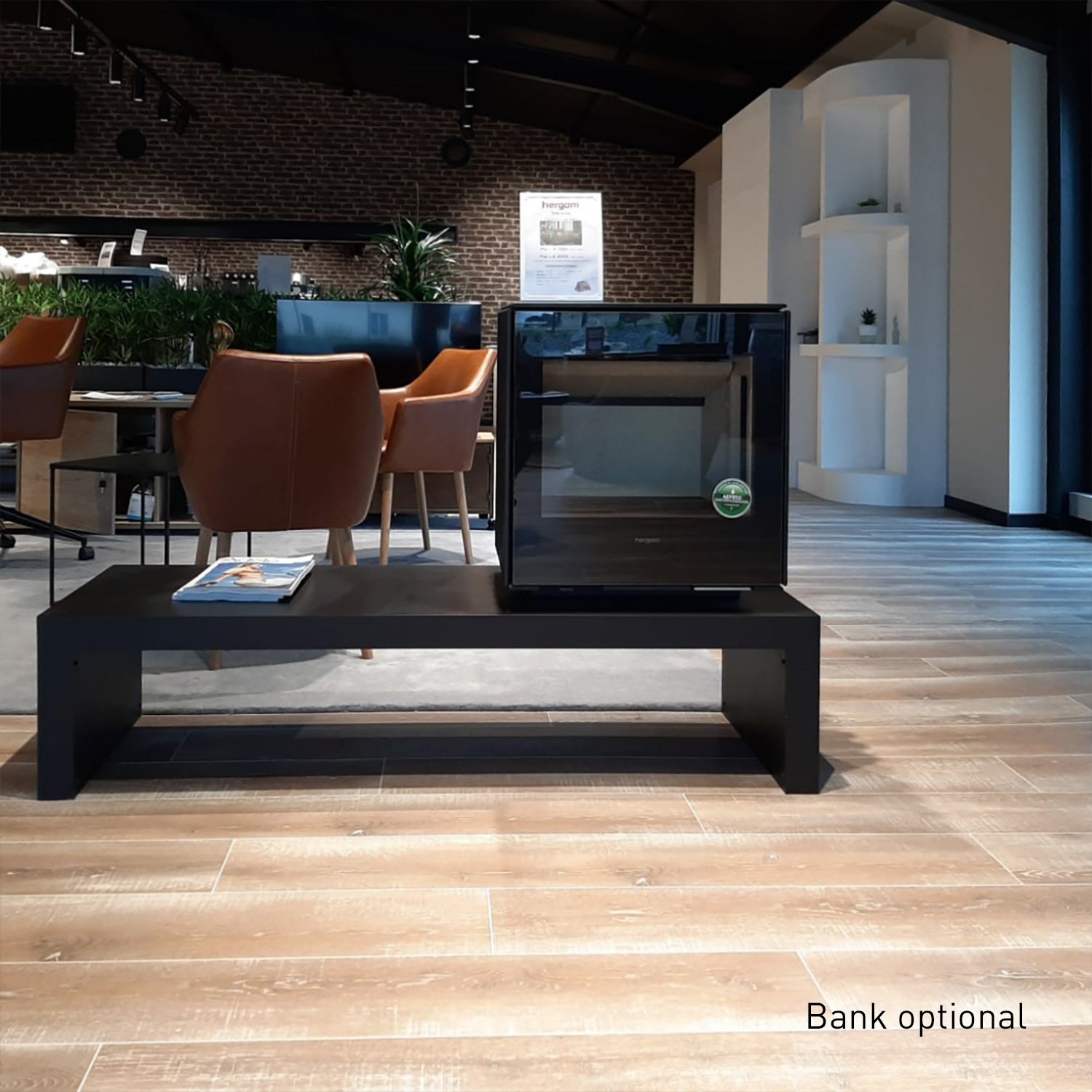 Hergom Glance MVP Kaminofen Gusseisen Schwarz – Bild 11