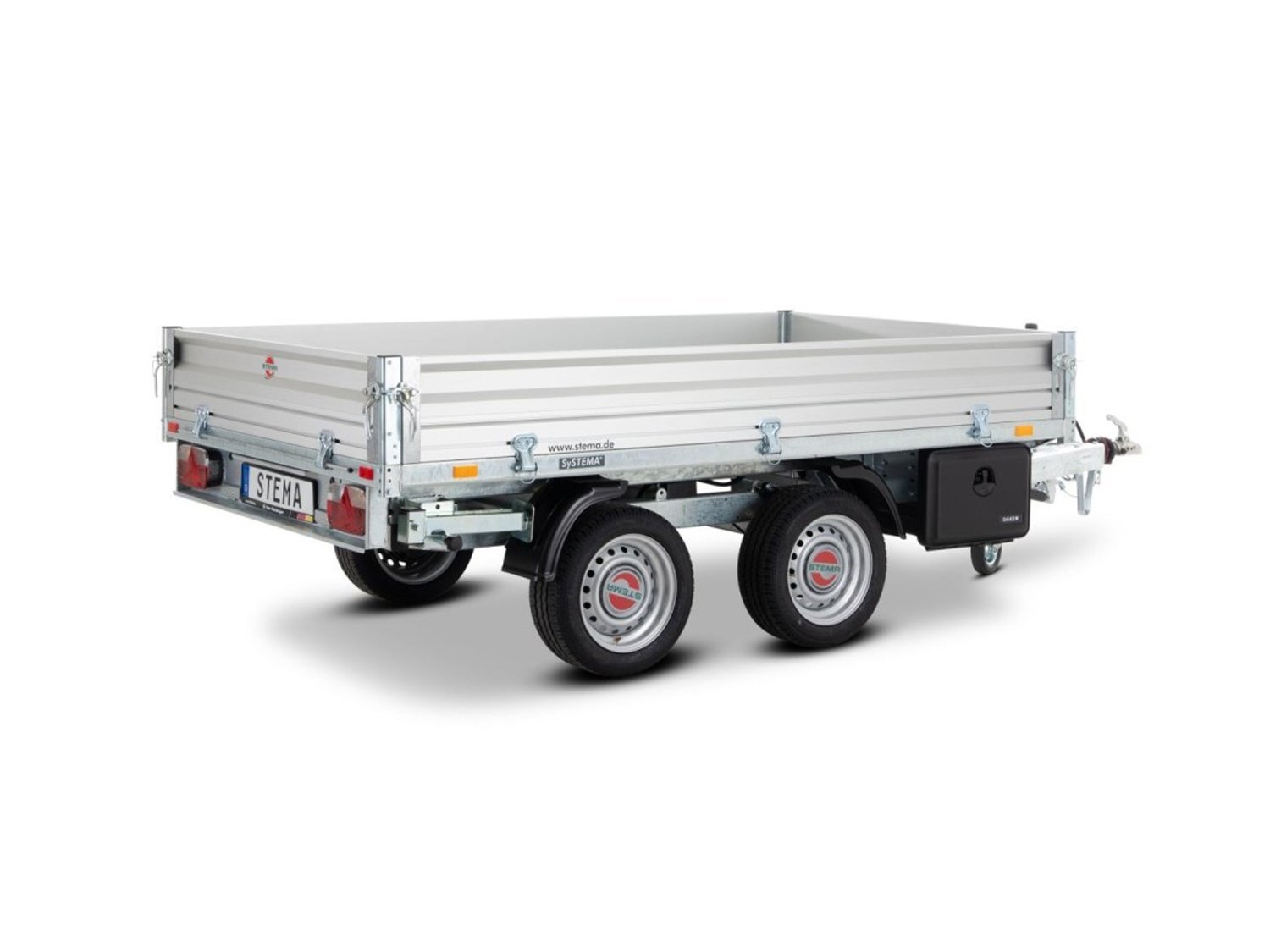 STEMA RKE O2 27-27-15.2 ALU ROKO1 Heckkipper mit Handpumpe – Bild 2